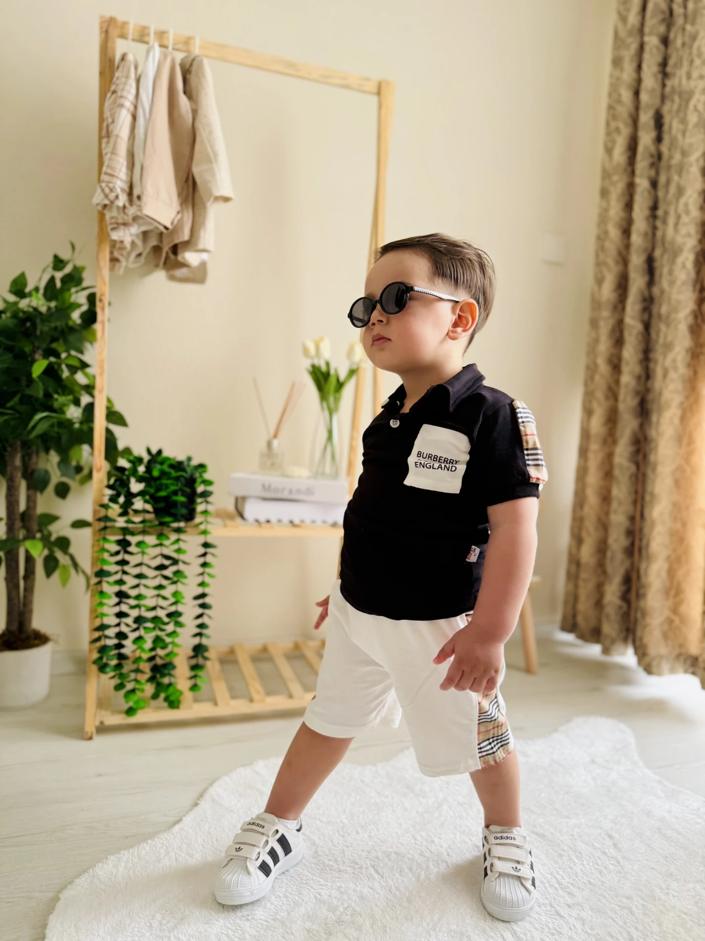 Burberry Polo Yaka 2’li Yazlık Şortlu Takım