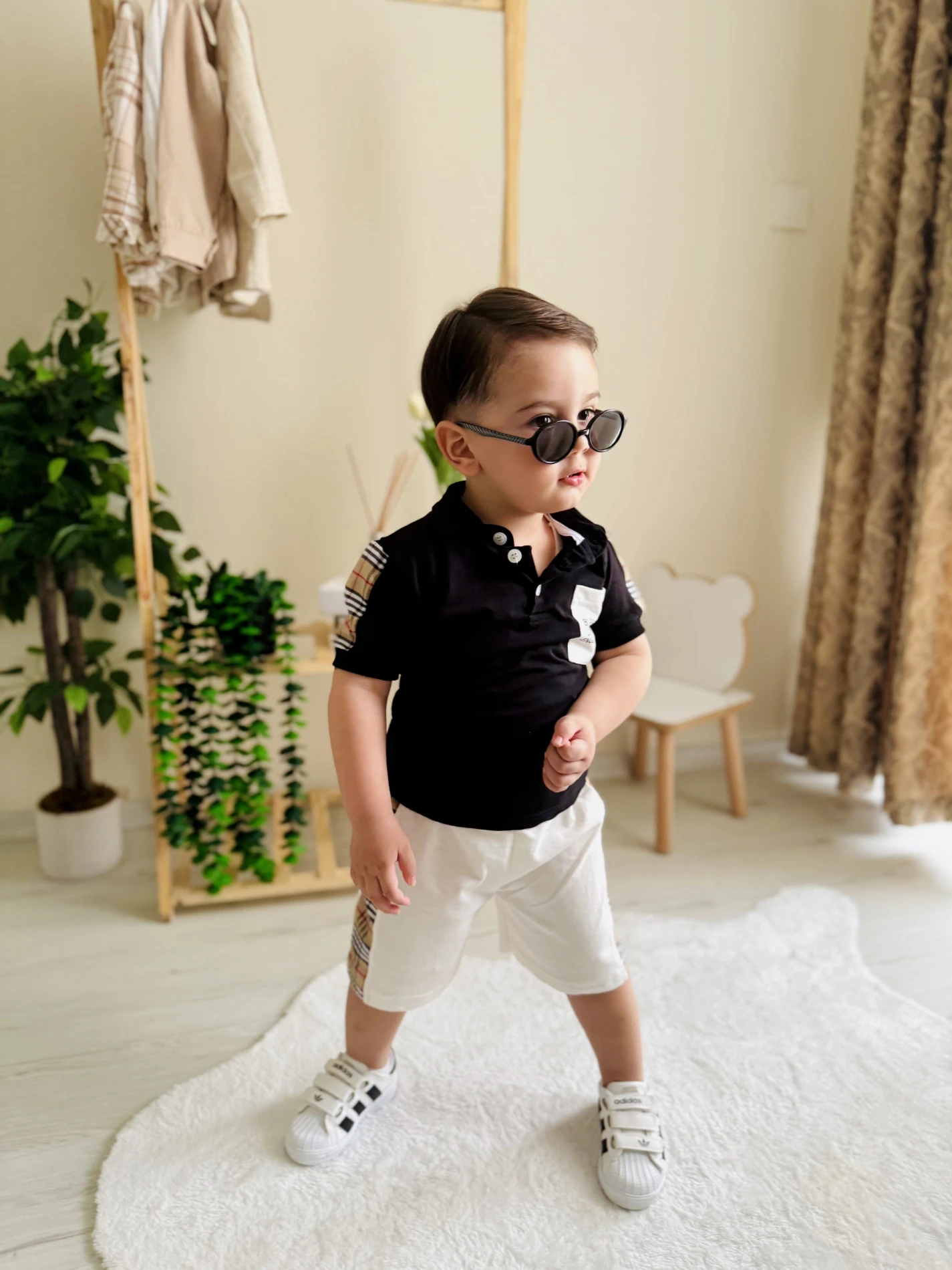 Burberry Polo Yaka 2’li Yazlık Şortlu Takım
