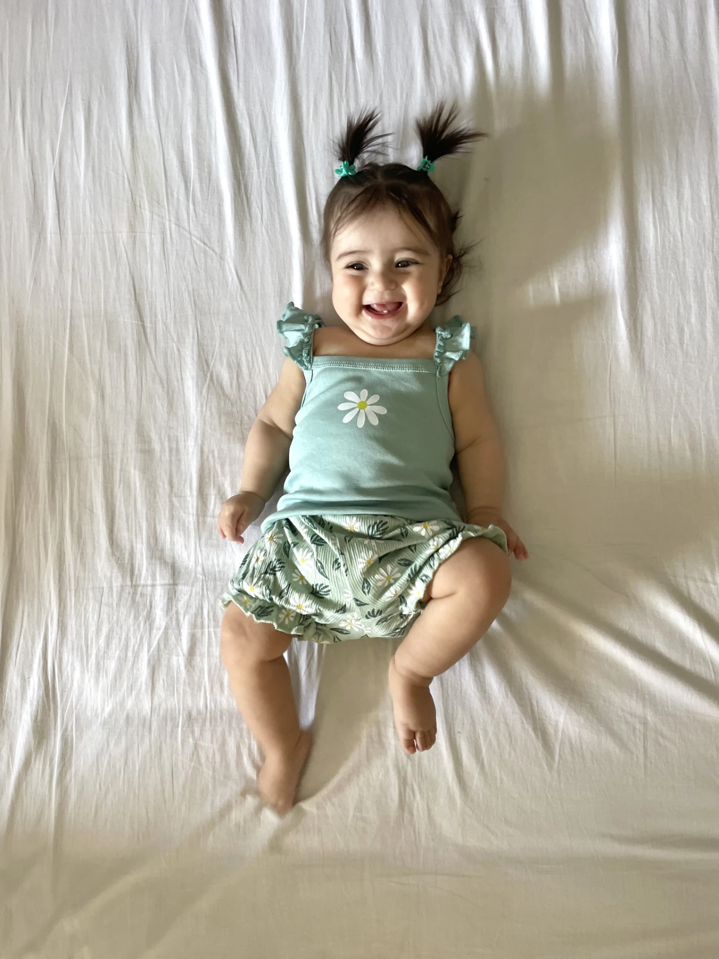 Papatya Desenli Şortlu 2’li Yazlık Takım