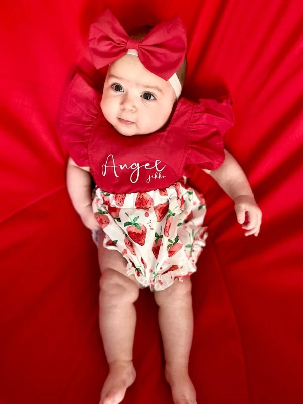 Angel Girls Bandanalı Limon Temalı Yazlık Romper