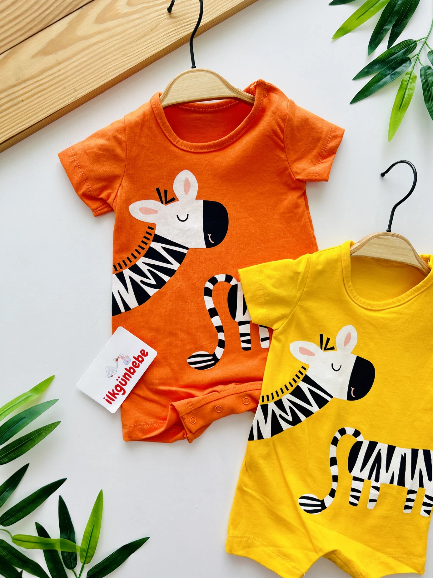 Zebra Temalı Yazlık Tulum