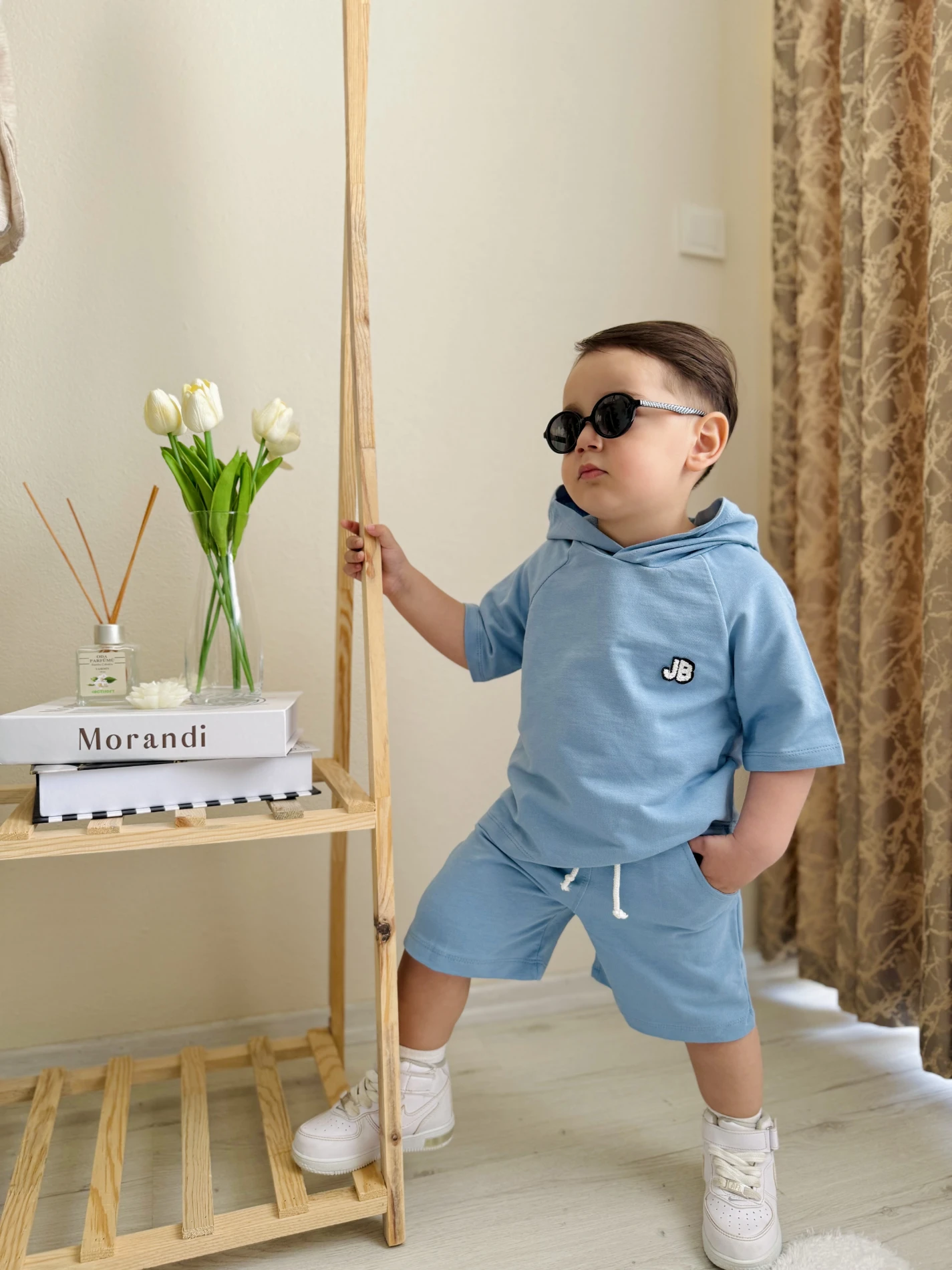 Kapüşonlu Soft Basic Şortlu 2’li Takım