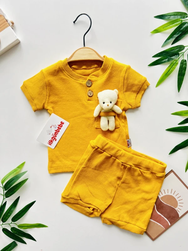 Bear Teddy Esnek Kumaş Yazlık Takım