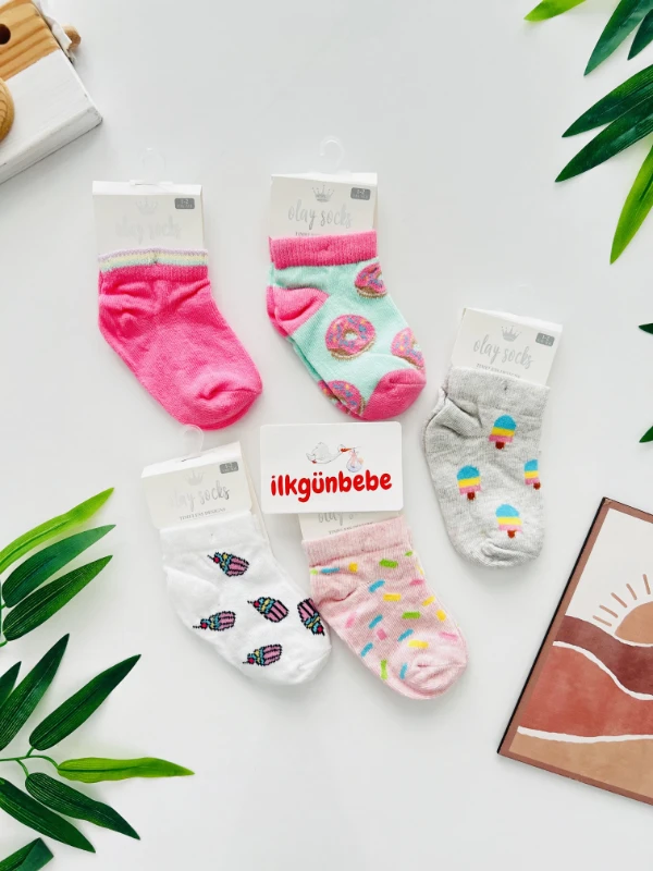 %100 Pamuk 6’lı Çorap Seti