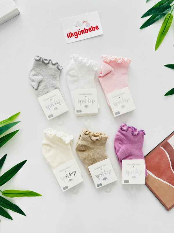 %100 Pamuk 6’lı Çorap Seti
