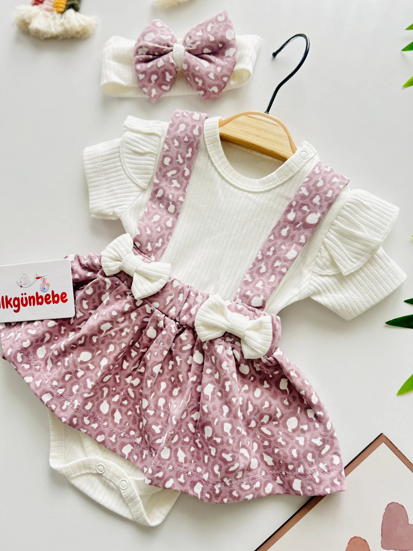 Leogirl Temalı %100 Pamuk Bandanalı 3’lü Set