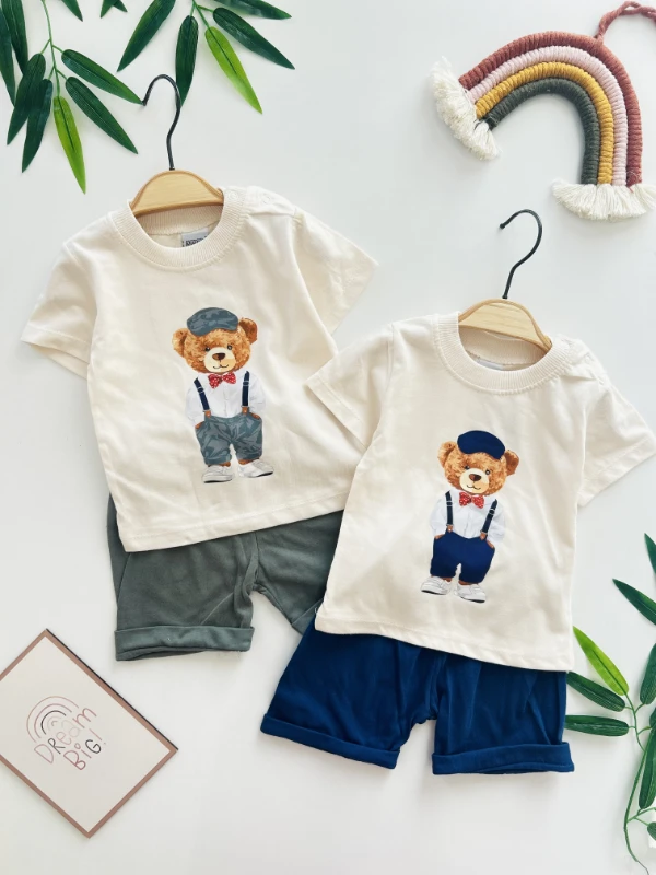 Teddy Bear Kampanyalı Yazlık Şortlu Takım