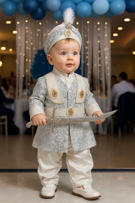 Şehzade Mevlütlük Özel Gün Sünnetlik 5 Parça Takım