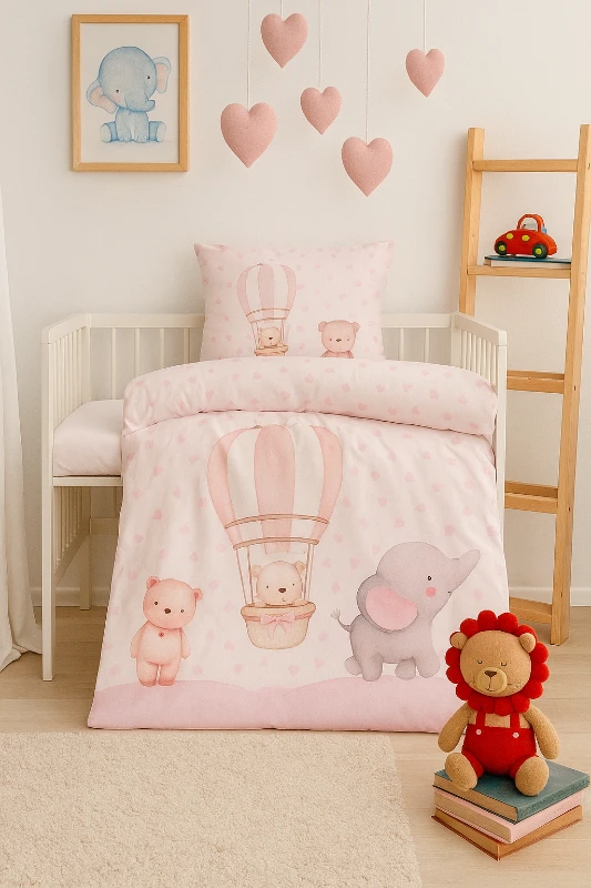 Sevimli Hayvanlar  Temalı 3 Parça Nevresim Takımı