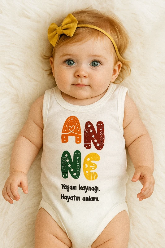 Anne Baskılı Sevimli Zıbın