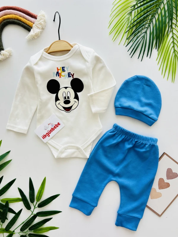 Mickey Mouse  Zıbınlı 3’lü Takım