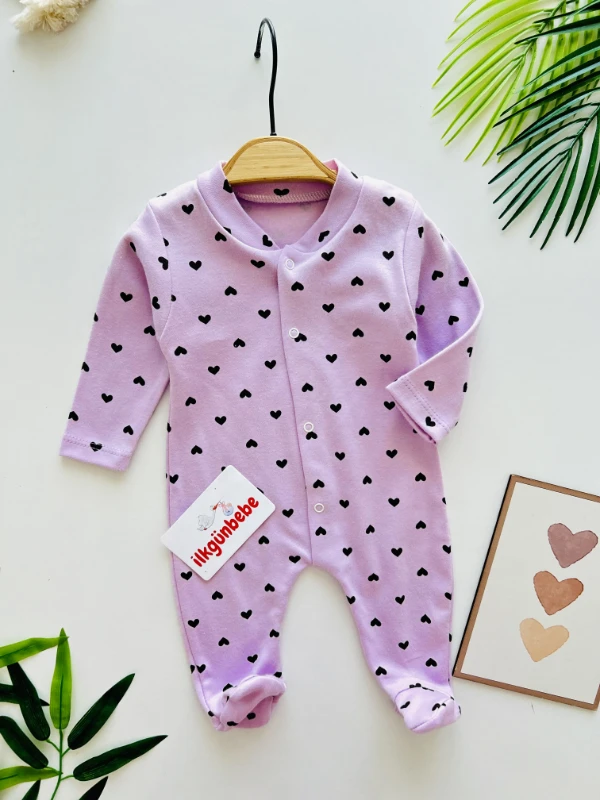 Kalp  Desenli %100 Pamuk Tulum