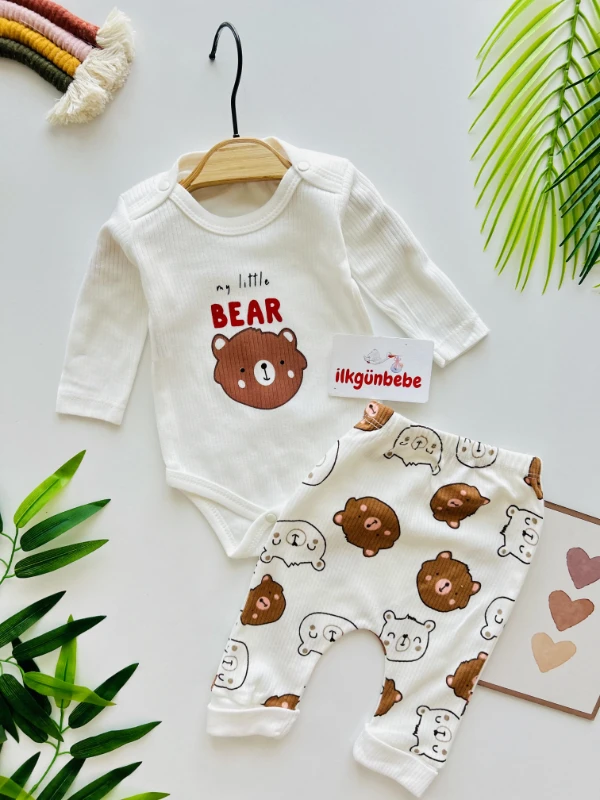 My Little Bear %100 Pamuk 2’li Takım