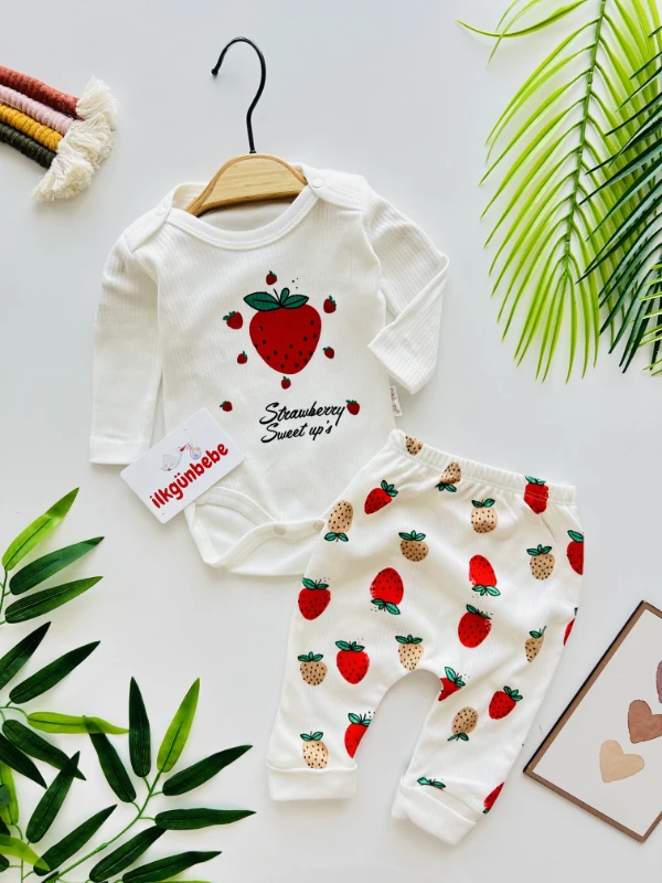 Strawberry %100 Pamuk 2’li Takım