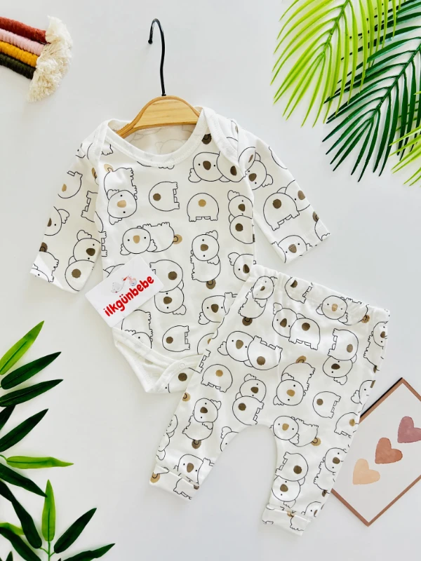 Koala Desenli %100 Pamuk 2’li Takım