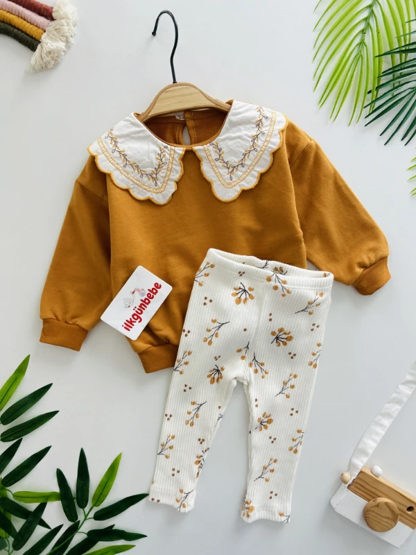 Vintage Yaka Taytlı 2’li Takım