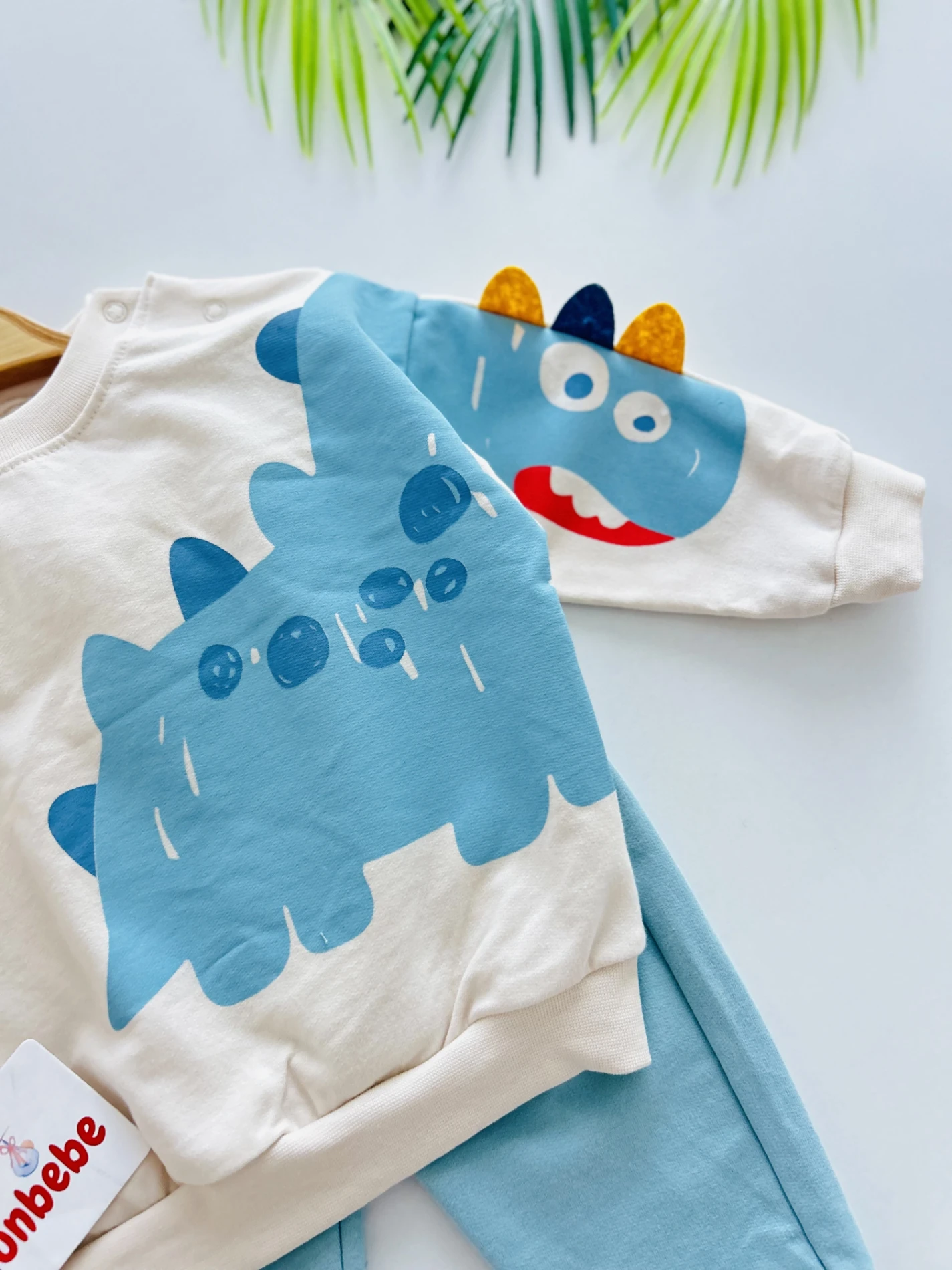 Dino %100 Pamuk 2’li Yumuşacık Takım