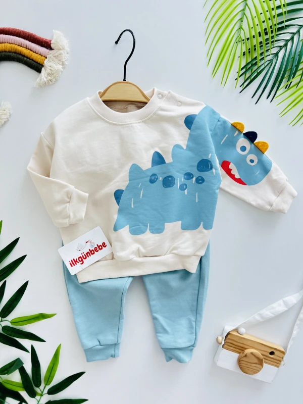 Dino %100 Pamuk 2’li Yumuşacık Takım