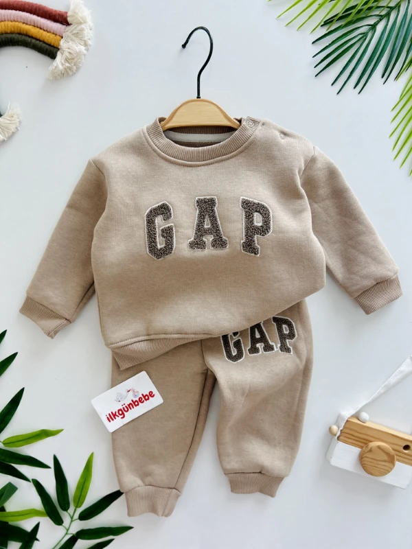 Gap 3 İp Şardonlu Kışlık 2’li Takım