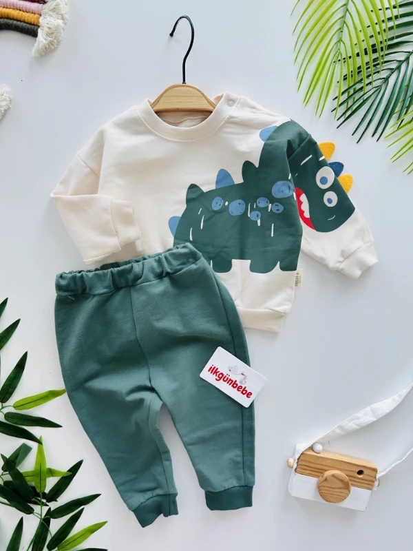 Dino %100 Pamuk 2’li Yumuşacık Takım