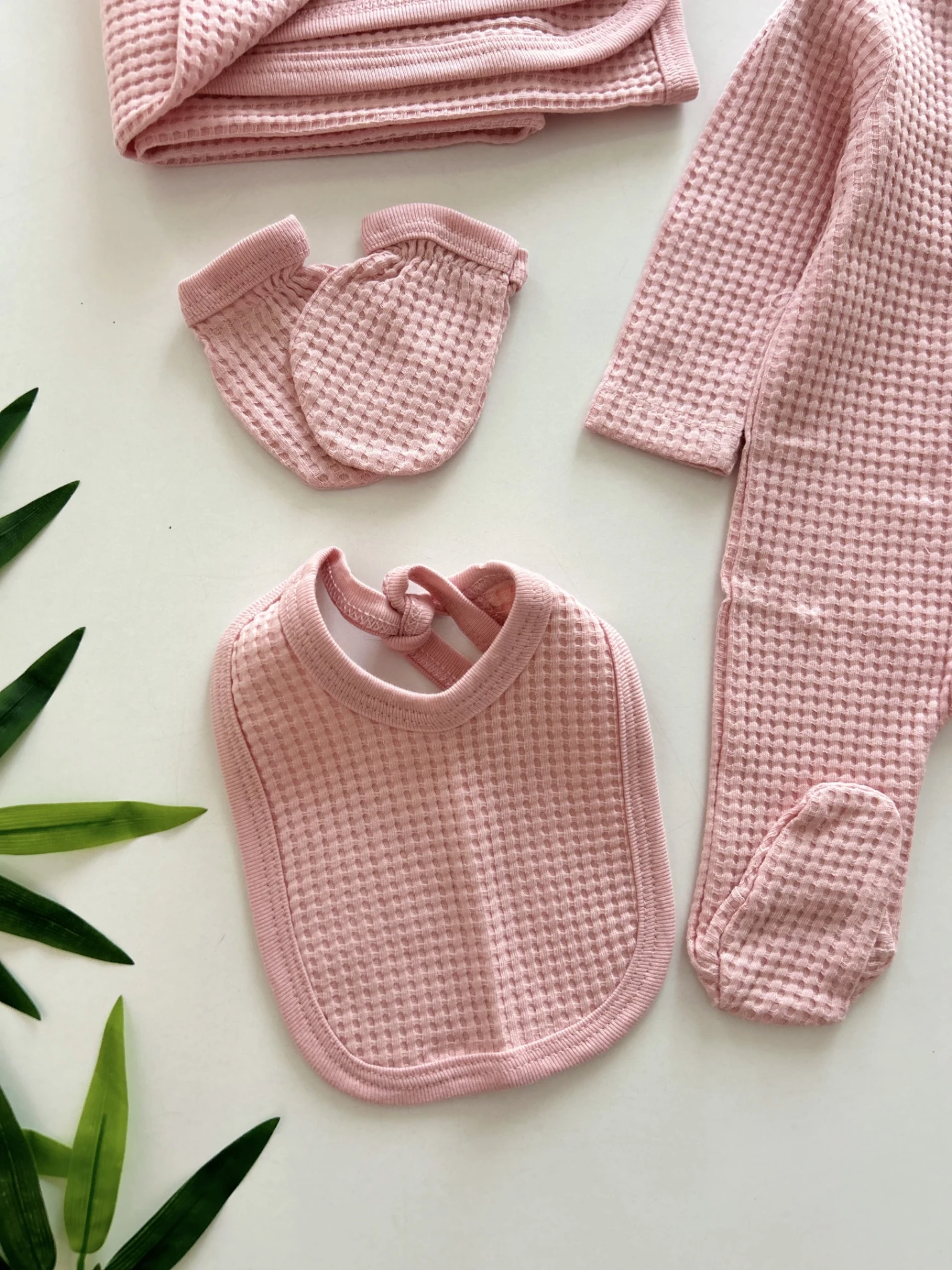 5 Parça %100 Pamuk Battaniyeli Yenidoğan Set