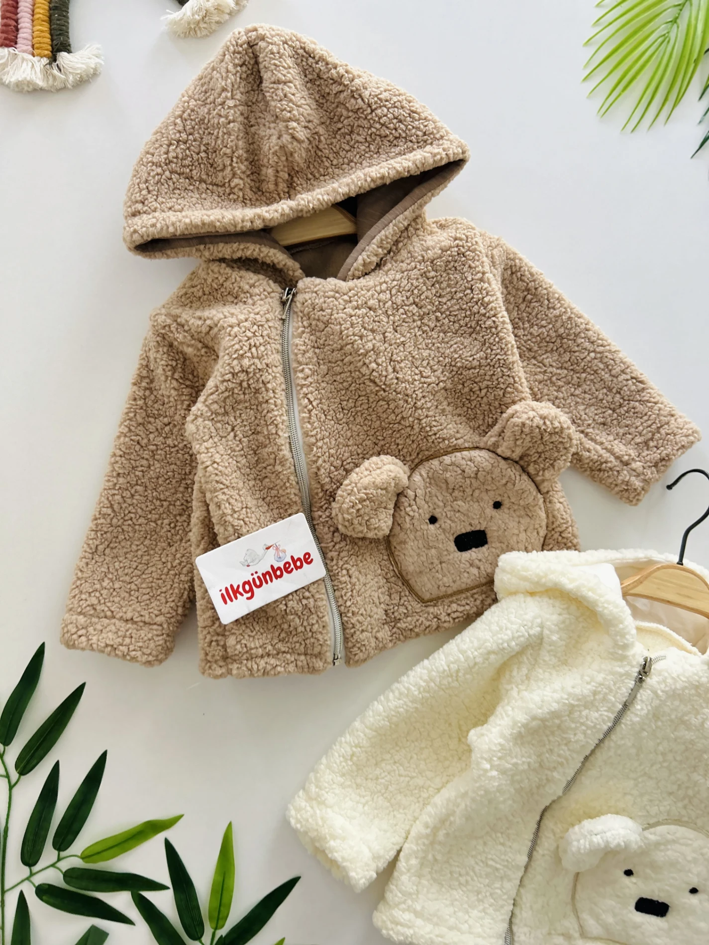 Teddy Bear  Fermuarlı Welsoft Mont