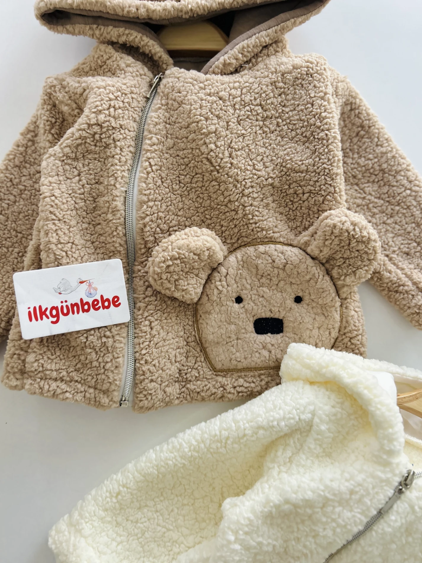 Teddy Bear  Fermuarlı Welsoft Mont