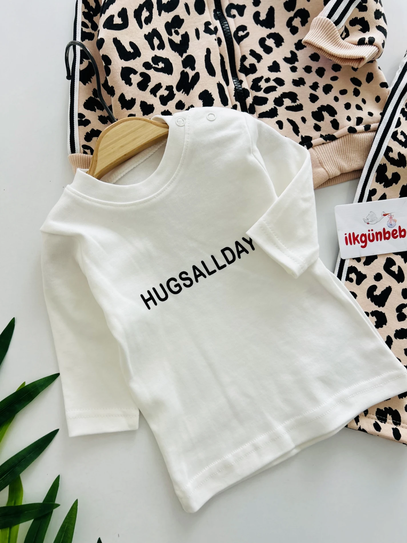 Leopar Desenli 3 İp İçi Şardonlu Kışlık 3’lü Premium Kalite Takım