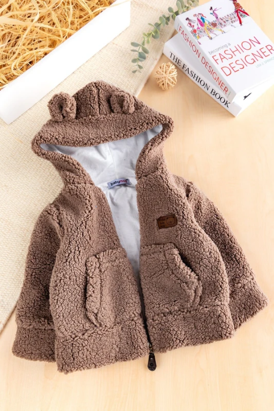 Welsoft Penye Astarlı Kapüşonlu  Bebek Mont