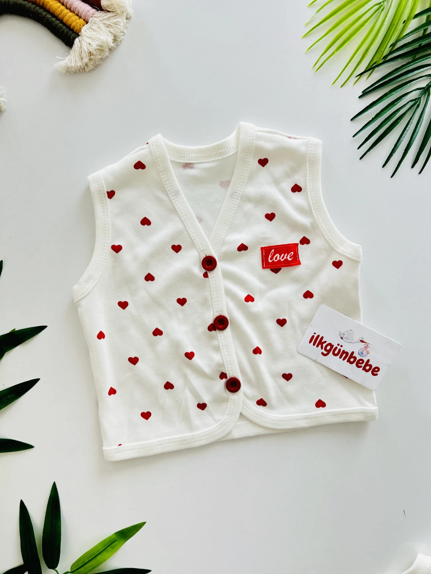 %100 Pamuk Bebe Yelek