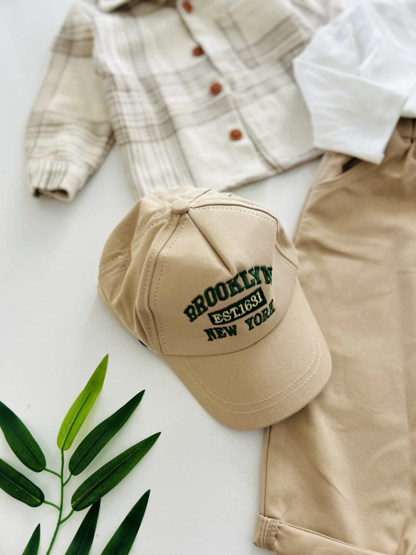 Oduncu Gömlek Şapkalı Oversize Hiphop Pantolon Badili 4lü Erkek Çocuk ve Bebek Takım