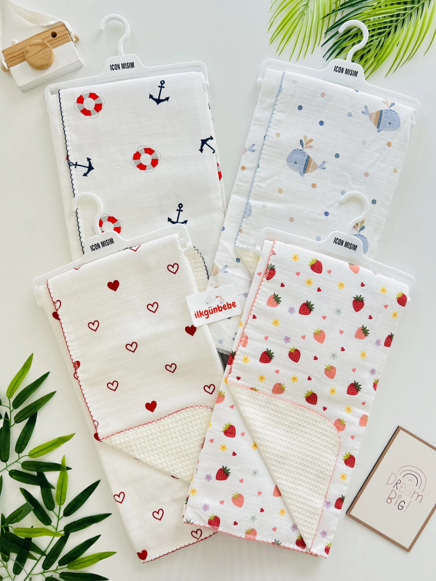 Kalp Müslin Kenarı Oyalı Pike Battaniye