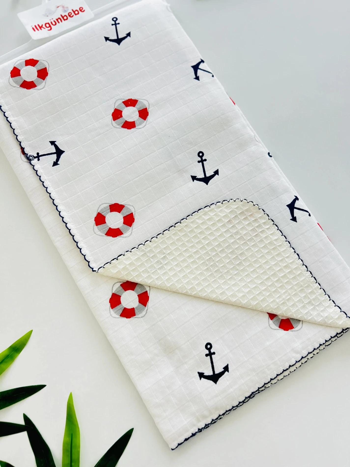 Gemici Müslin Kenarı Oyalı Pike Battaniye