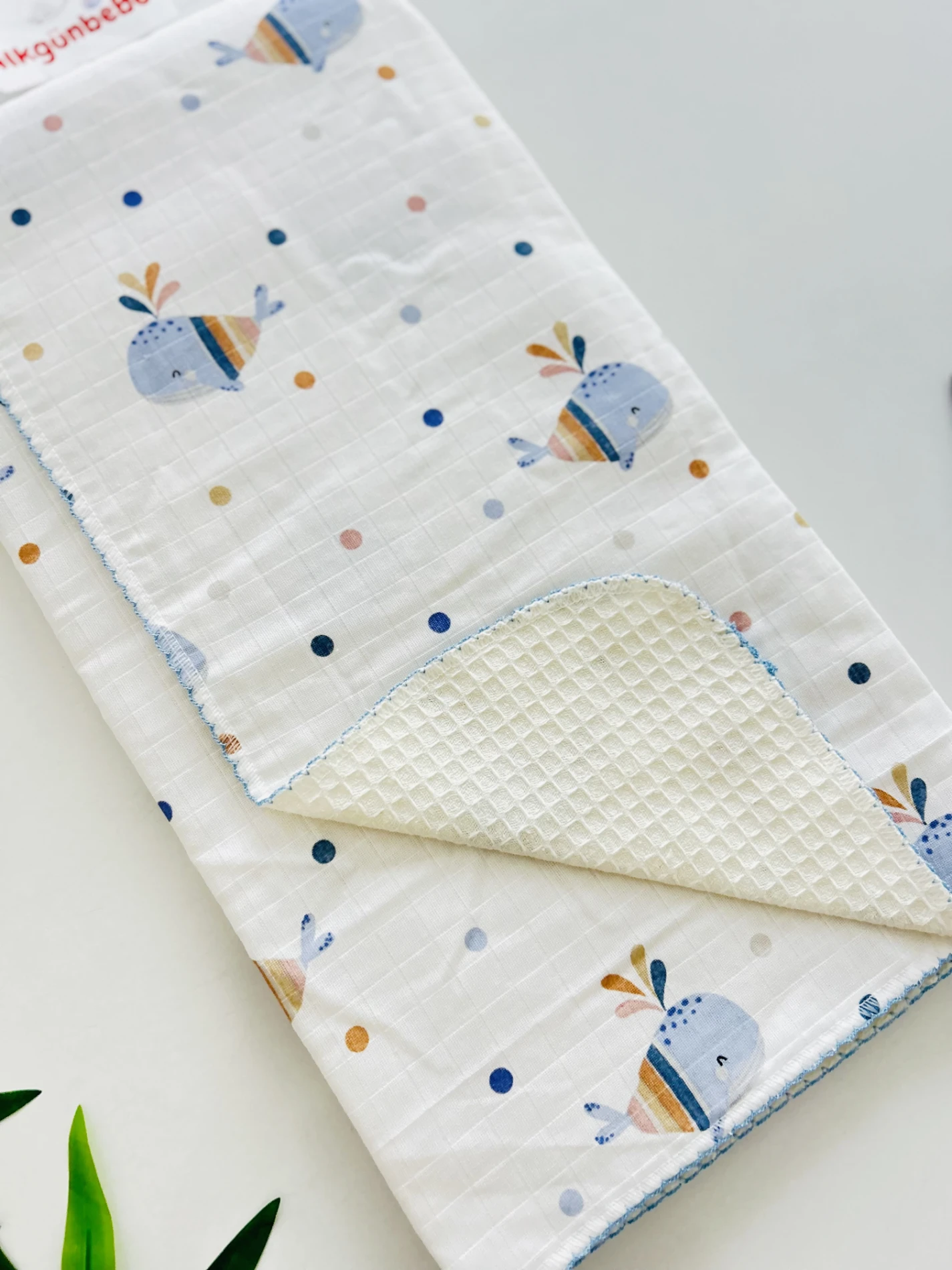 Balina  Müslin Kenarı Oyalı Pike Battaniye