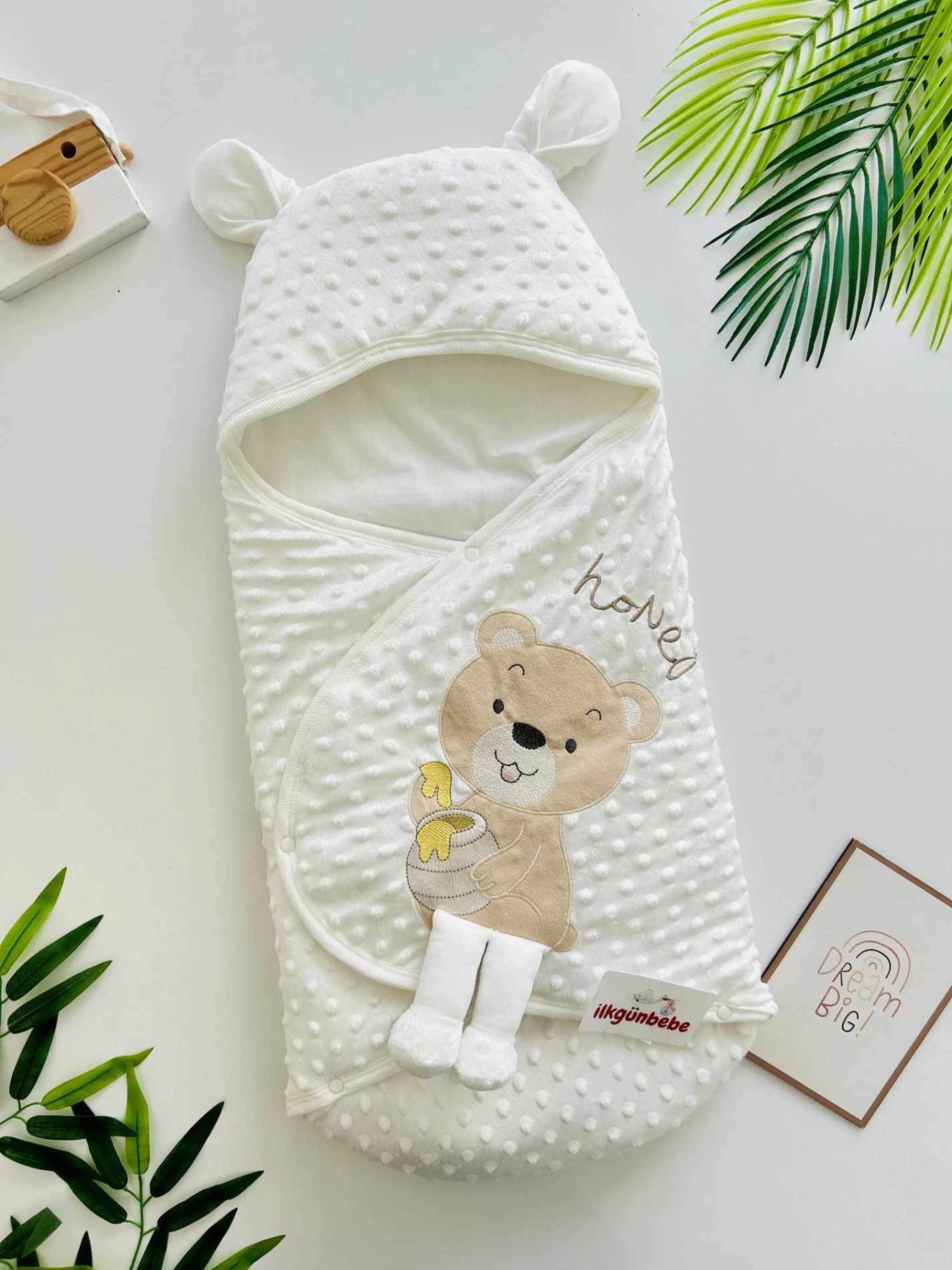 Teddy Honey Nakışlı Kundak