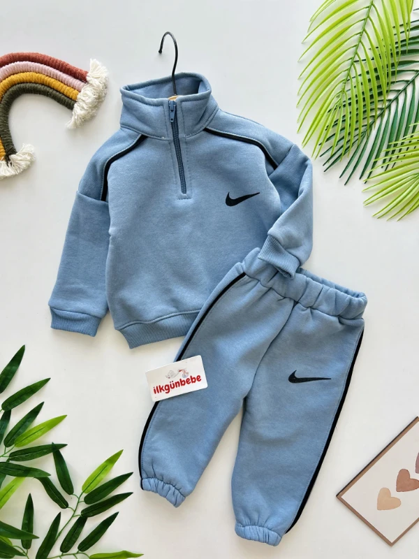 Marka Dik Yakalı 3 İp Şardonlu Kışlık Takım