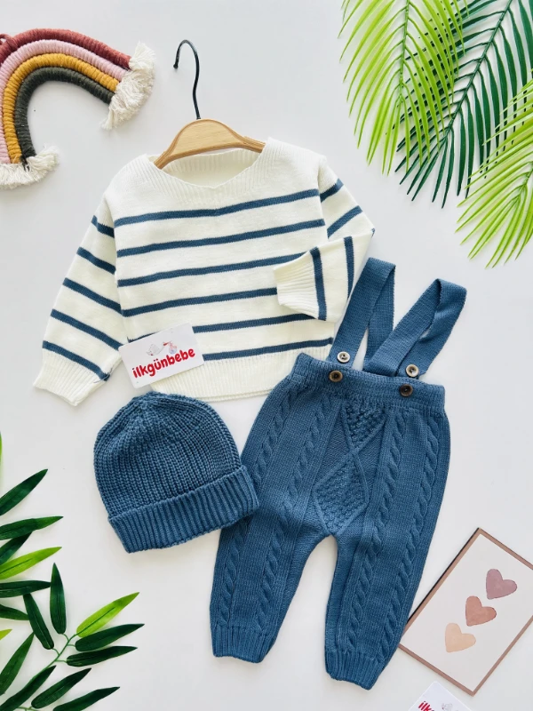 Triko Kazaklı Salopetli Premium Kalite Takım