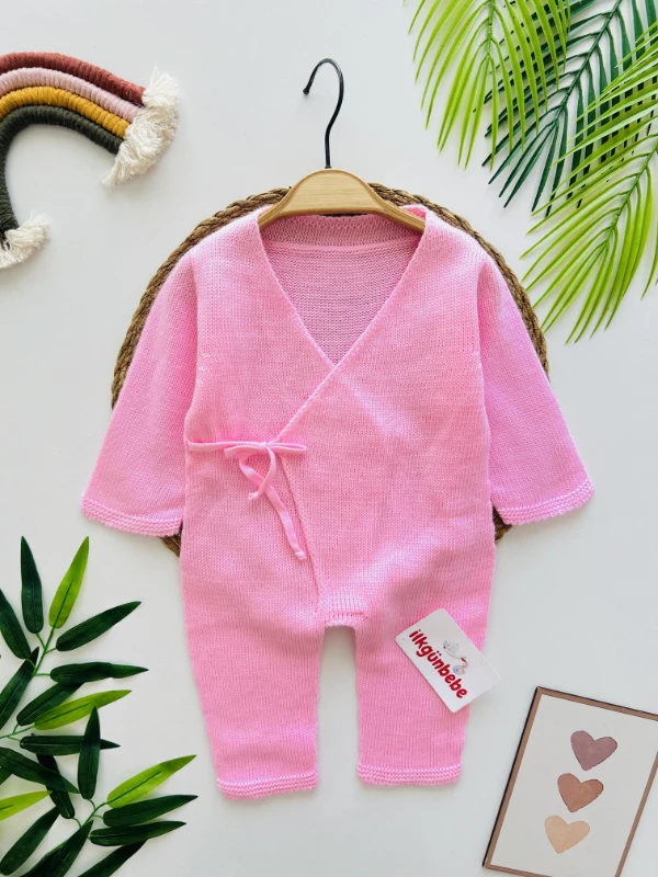 Triko Kimono  Bağlamalı Tulum