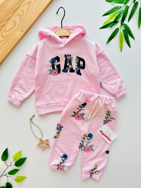 Gap Çiçek Desenli Yumuşacık İçi Şardonlu 2’li Takım