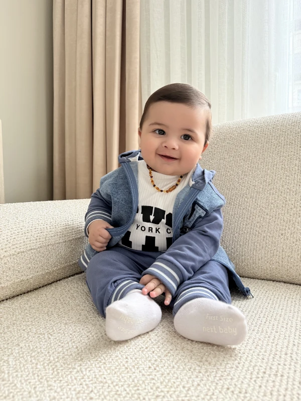 NYC Kot Ceketli Badili Pantalonlu 3’lü Takım