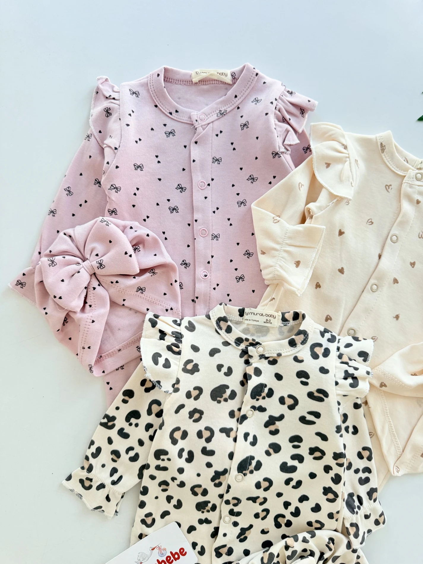 Leogirl %100 Pamuk 3 Bandana 3 Tulum Set