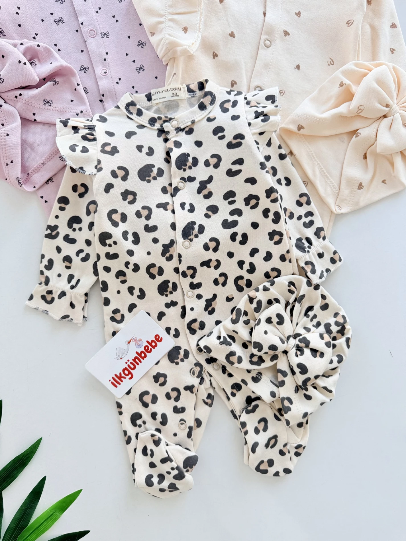 Leogirl %100 Pamuk 3 Bandana 3 Tulum Set