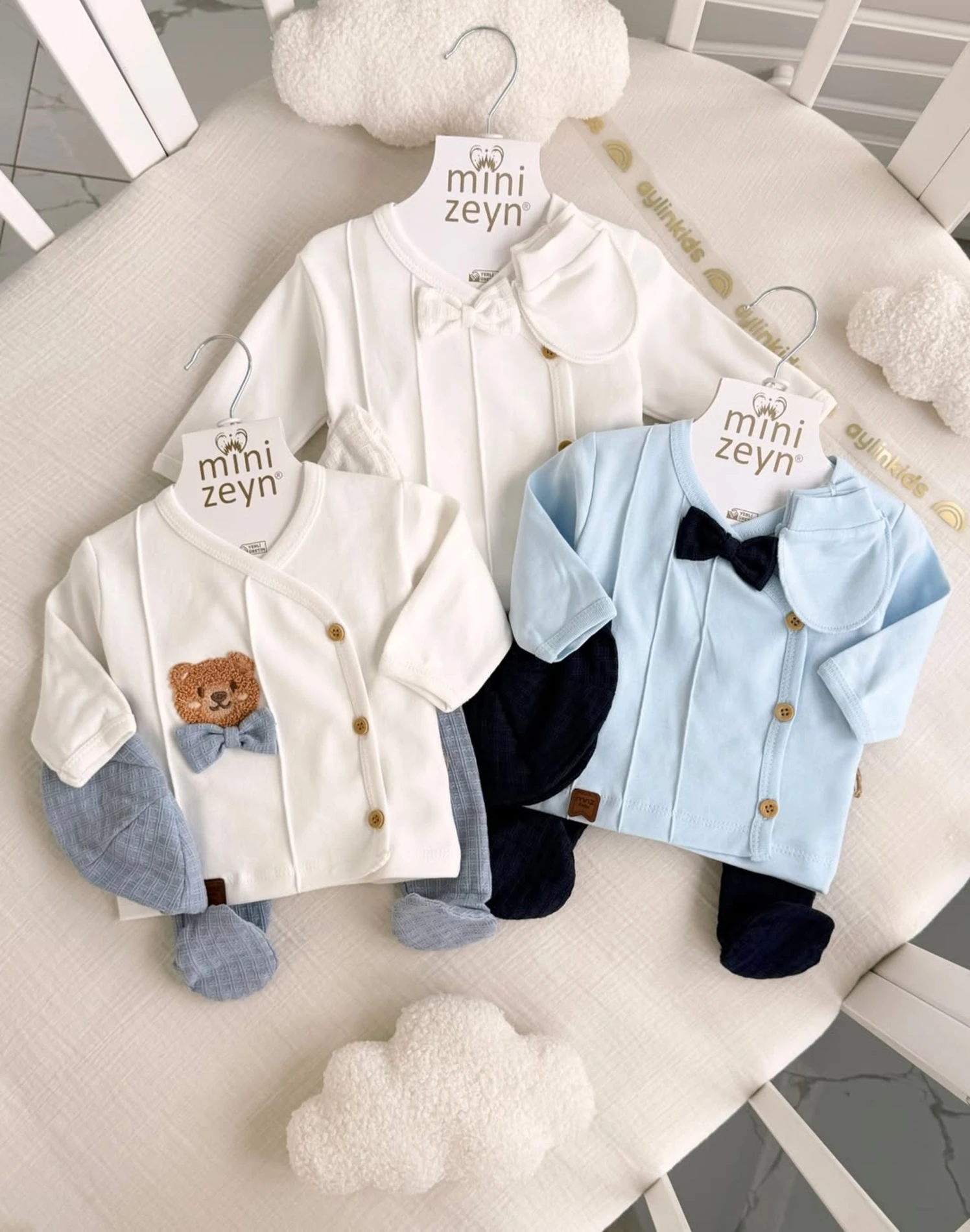 %100 Pamuk 5 Parça Yenidoğan Premium Set