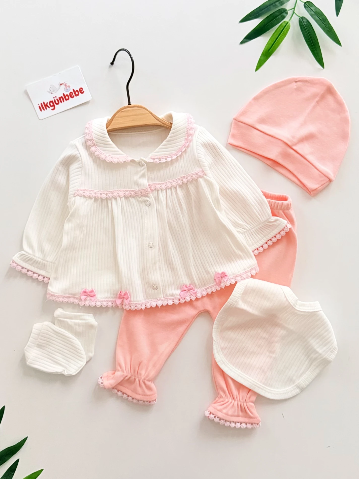 %100 Pamuk 5 Parça Yenidoğan Set