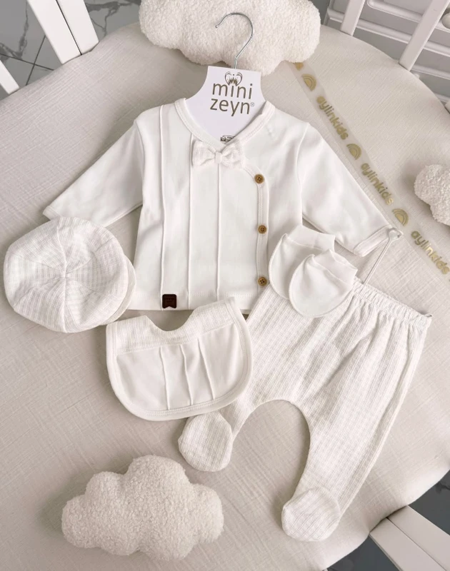 %100 Pamuk 5 Parça Yenidoğan Premium Set