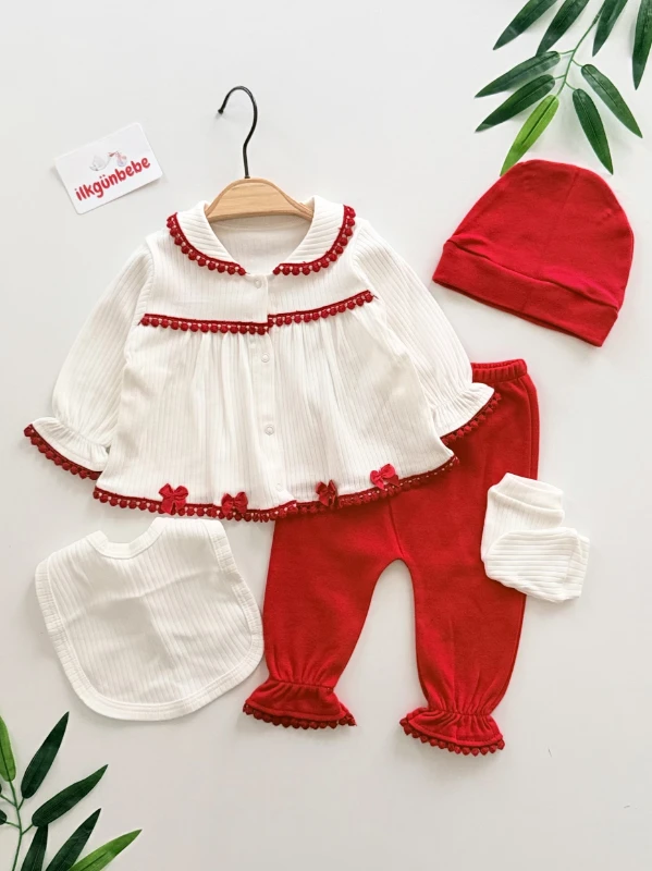 %100 Pamuk 5 Parça Yenidoğan Set