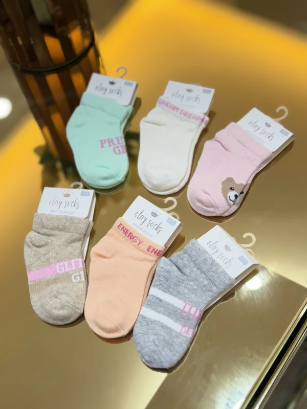 6’lı Kaydırmaz  Çorap 0-2 yaş 