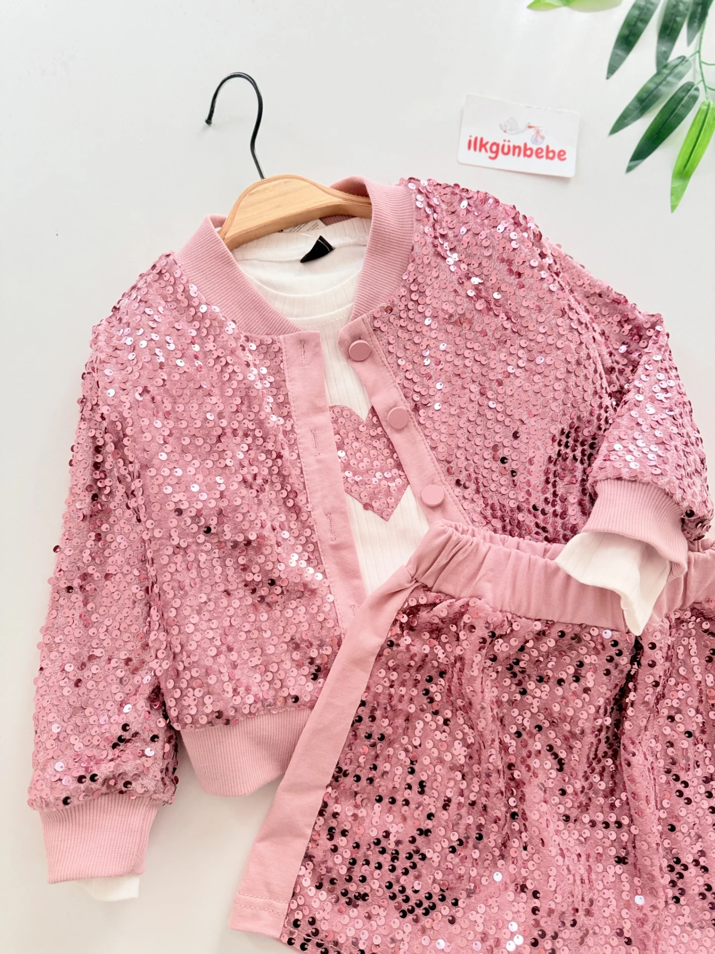 Pullu Ceketli Şort Etekli Premium Kalite 3’lü Takım