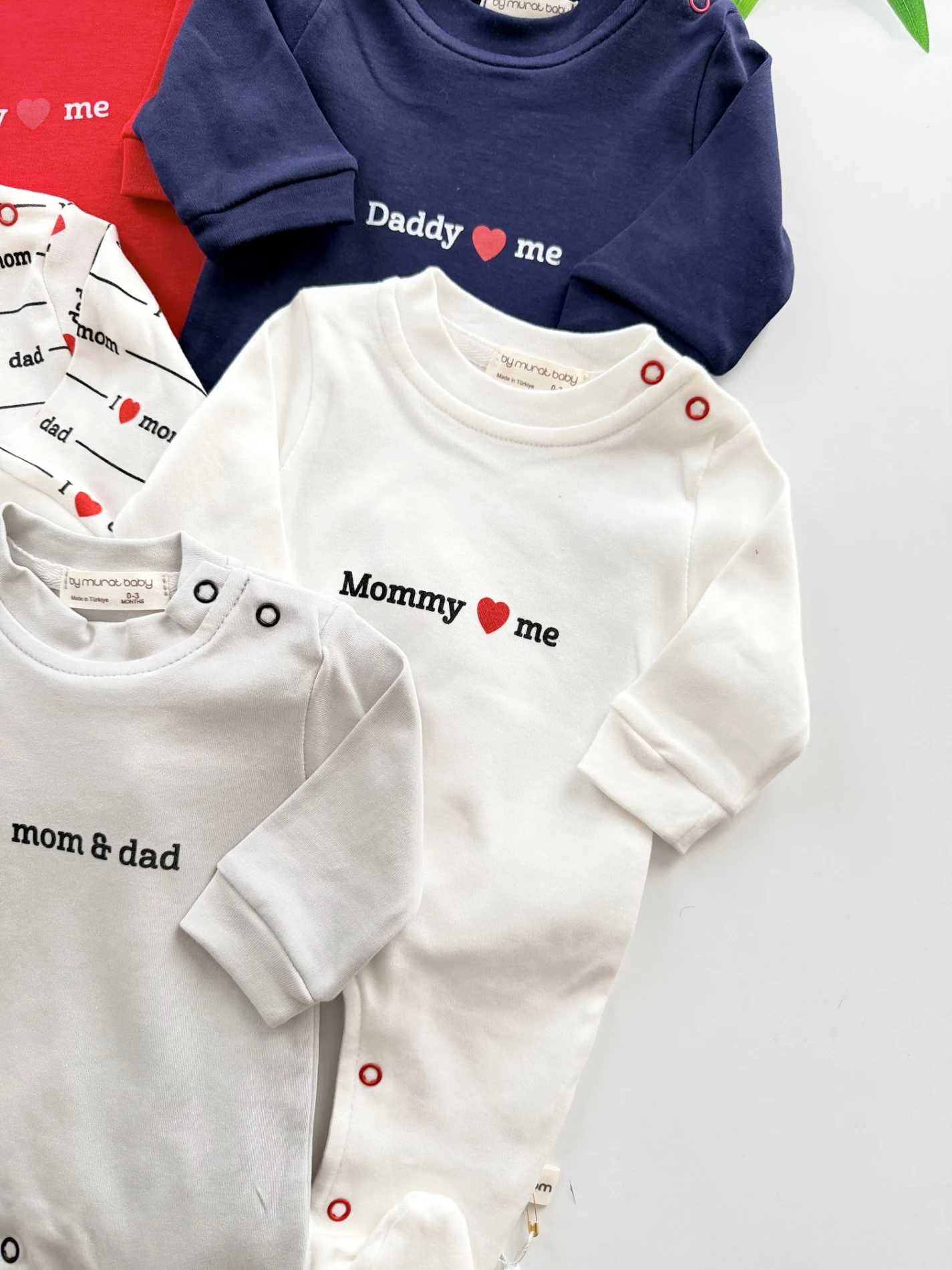 Mommy Daddy Love 5 Parça %100 Pamuk Set