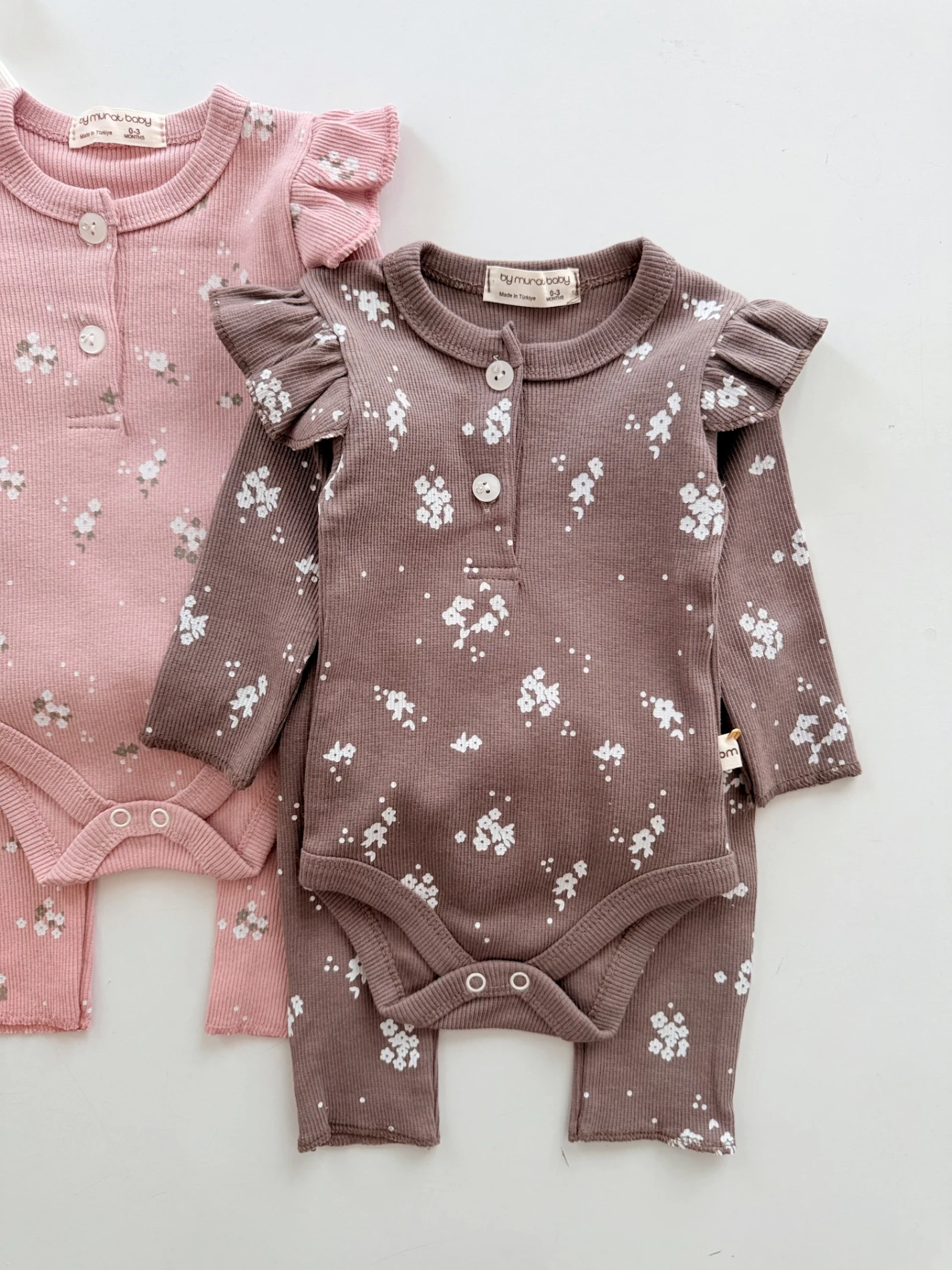 Flowers 3’lü Alt Üst %100 Pamuk Esnek Fitilli Kumaş 